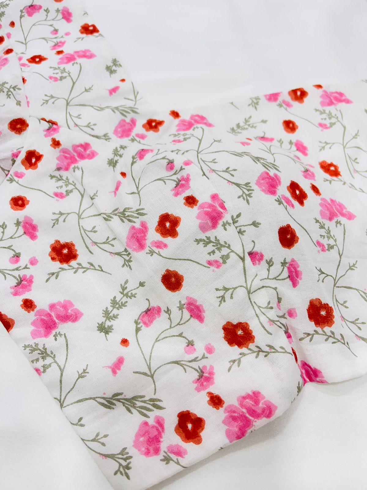 Nano Cherries Cotton Printed Blouse