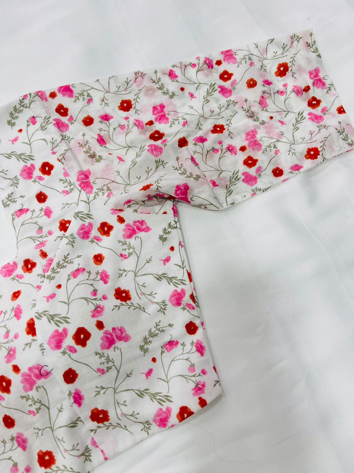 Nano Cherries Cotton Printed Blouse