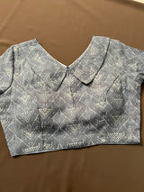 Grey Daisy Cotton Blouse