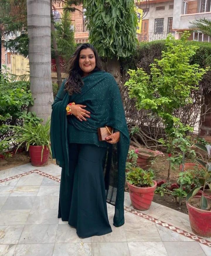 Emerald Green sharara Set
