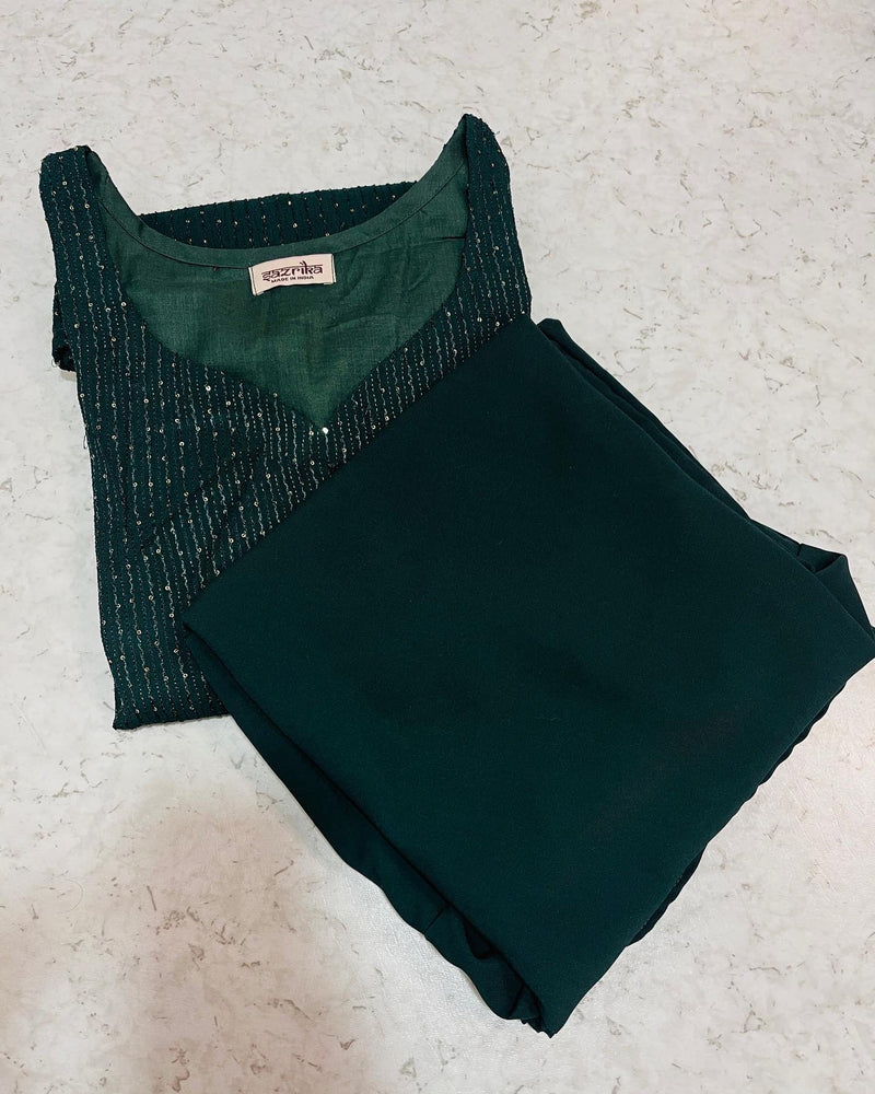 Emerald Green sharara Set