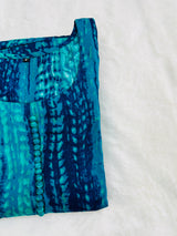 Rama green tie dye style gown