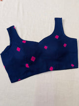 Navy blue georgette blouse