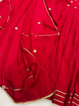 Dark Rani Pink gotta work anarkali gown