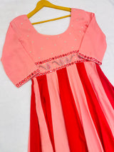 Spectrum Handwork anarkali gown