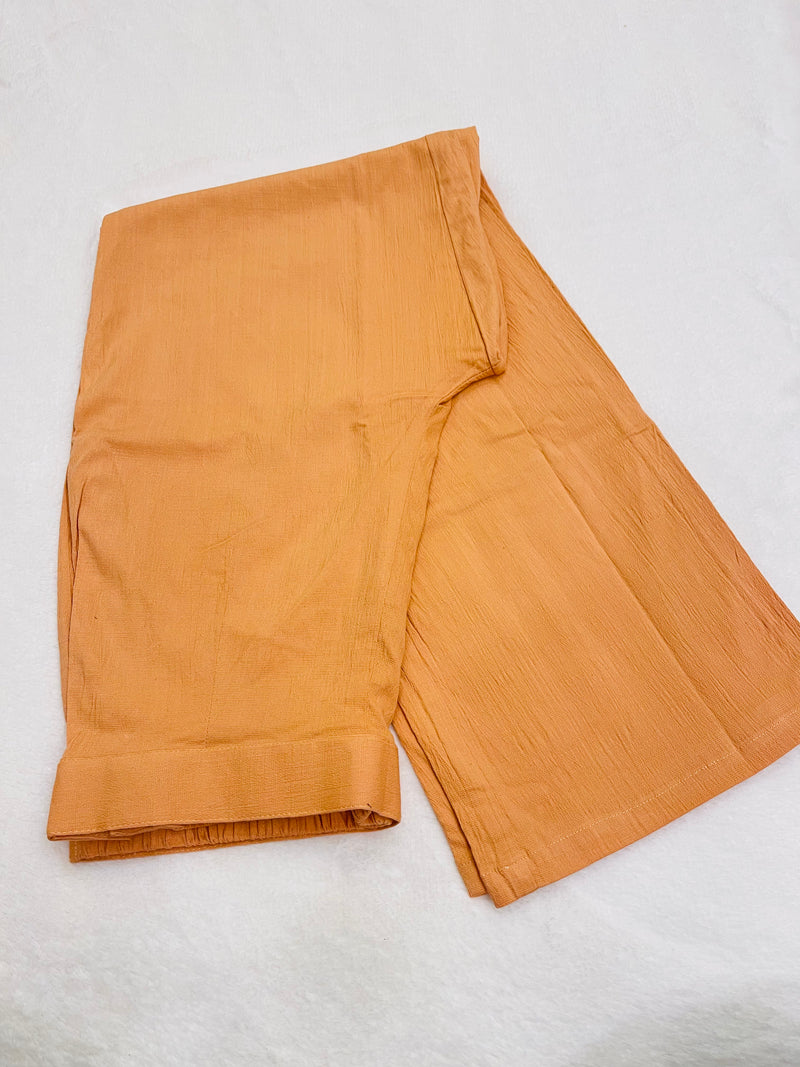 Orange Lycra Narrow Pant
