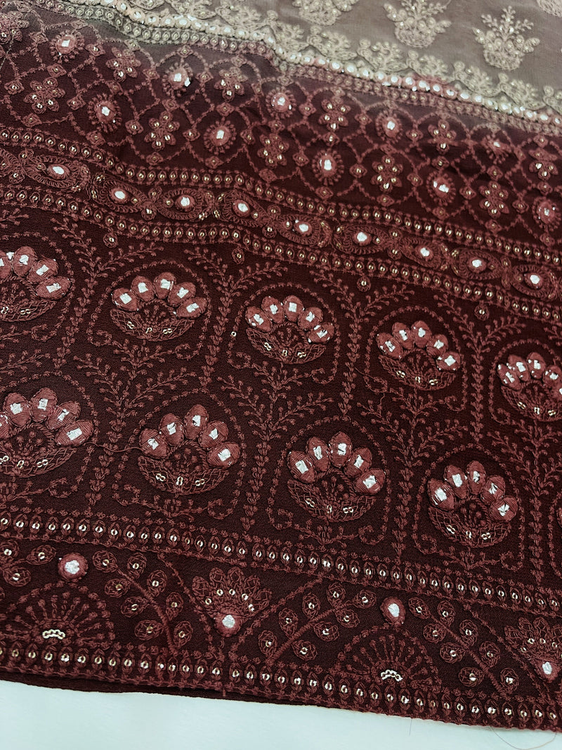 Caramel Chikankari Kurti