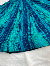 Rama green tie dye style gown