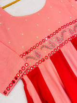 Spectrum Handwork anarkali gown