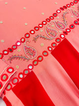 Spectrum Handwork anarkali gown
