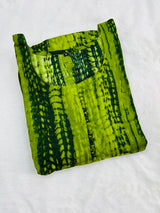 Green tie dye style gown