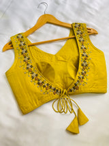 Mustard Beauty Handwork Blouse