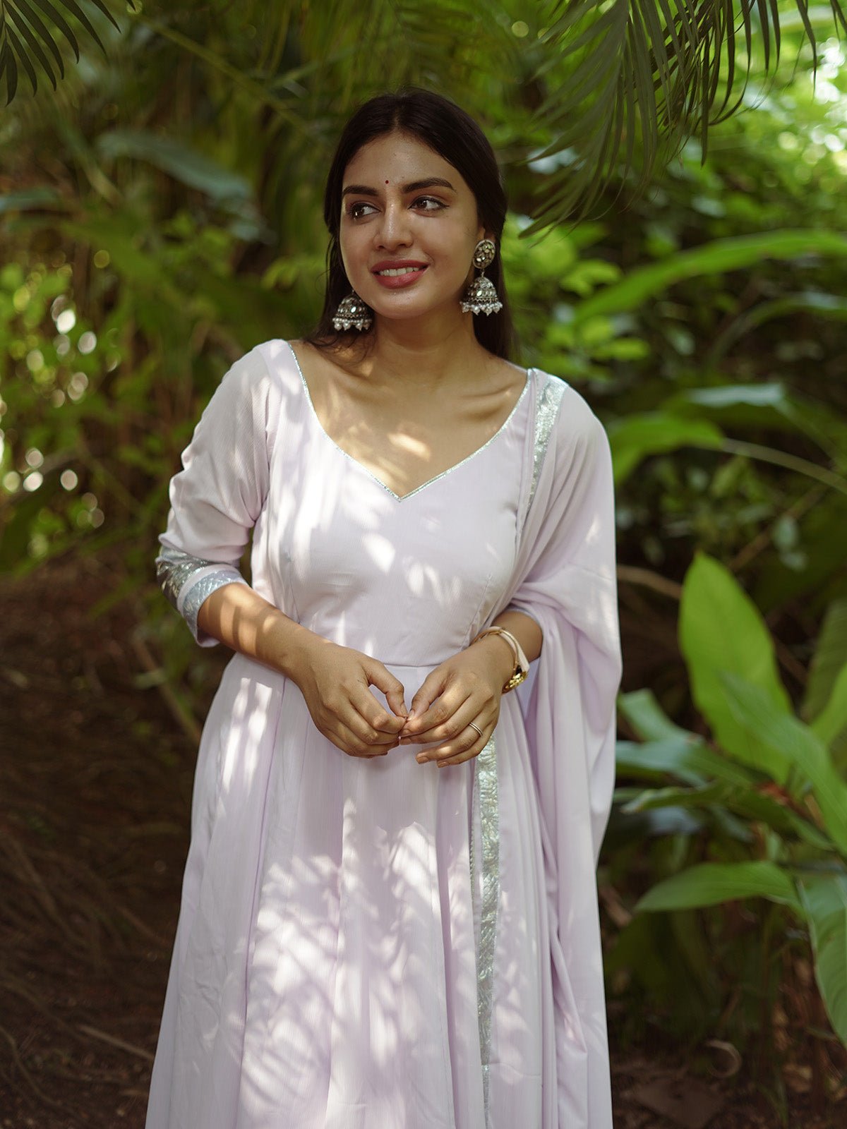 Seerat gotta work anarkali set