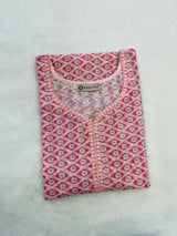Red Embroidery Kurti