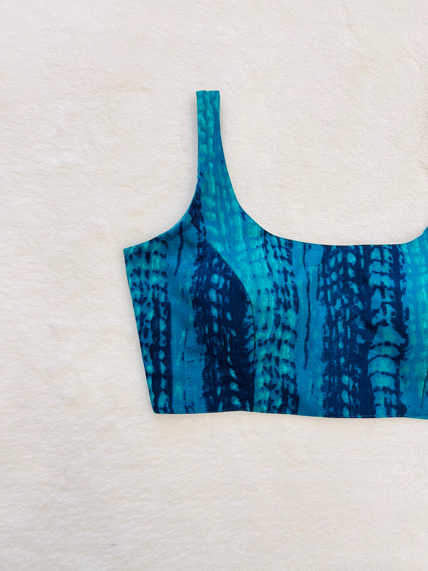 Rama Green Tie dye blouse