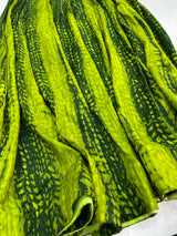 Green tie dye style gown