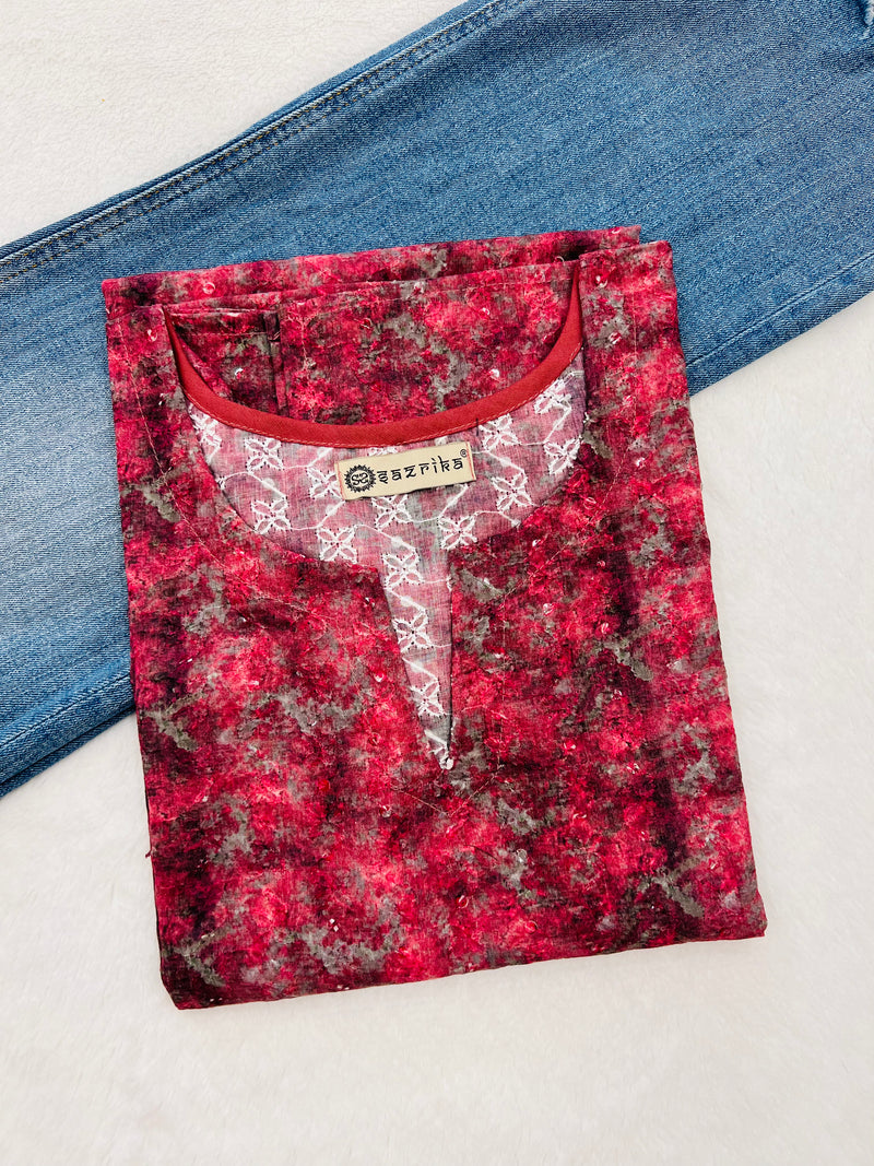 Candy Red Kurti