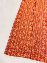 Orange Rayon Straight Kurti