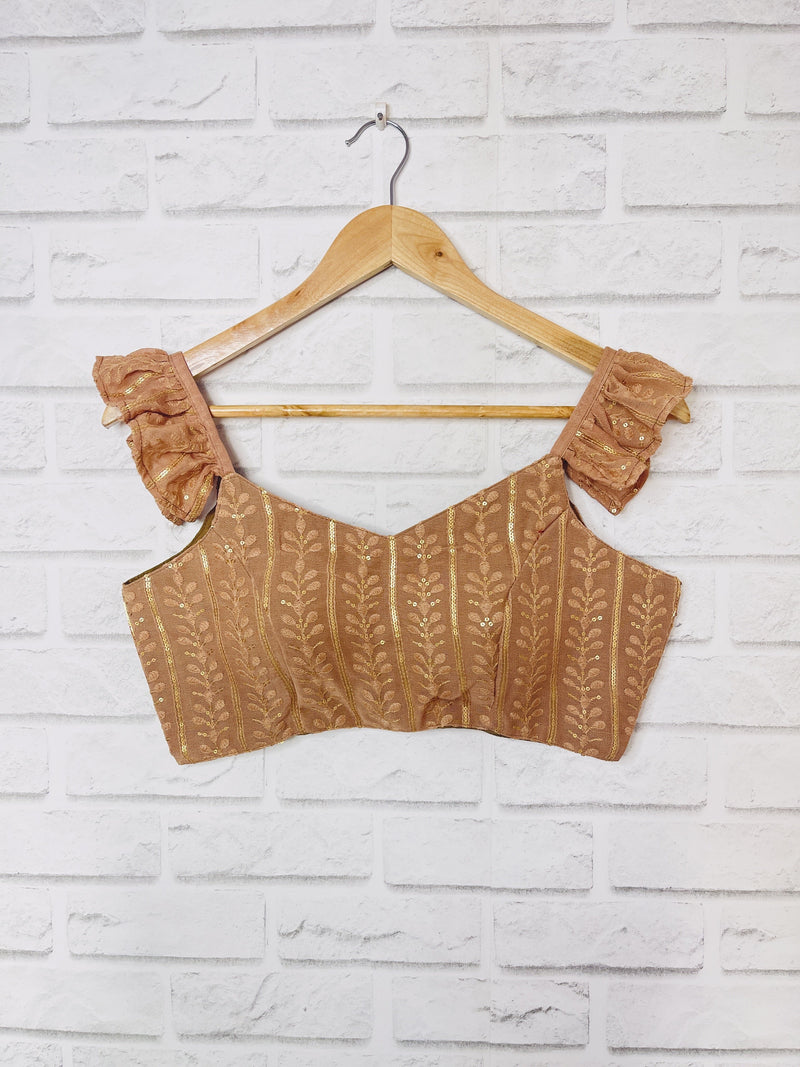 Frill sleeves blouse deals
