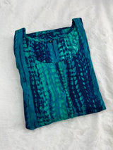 Rama green tie dye style gown
