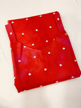 Maroon Organza Dyed Kurti