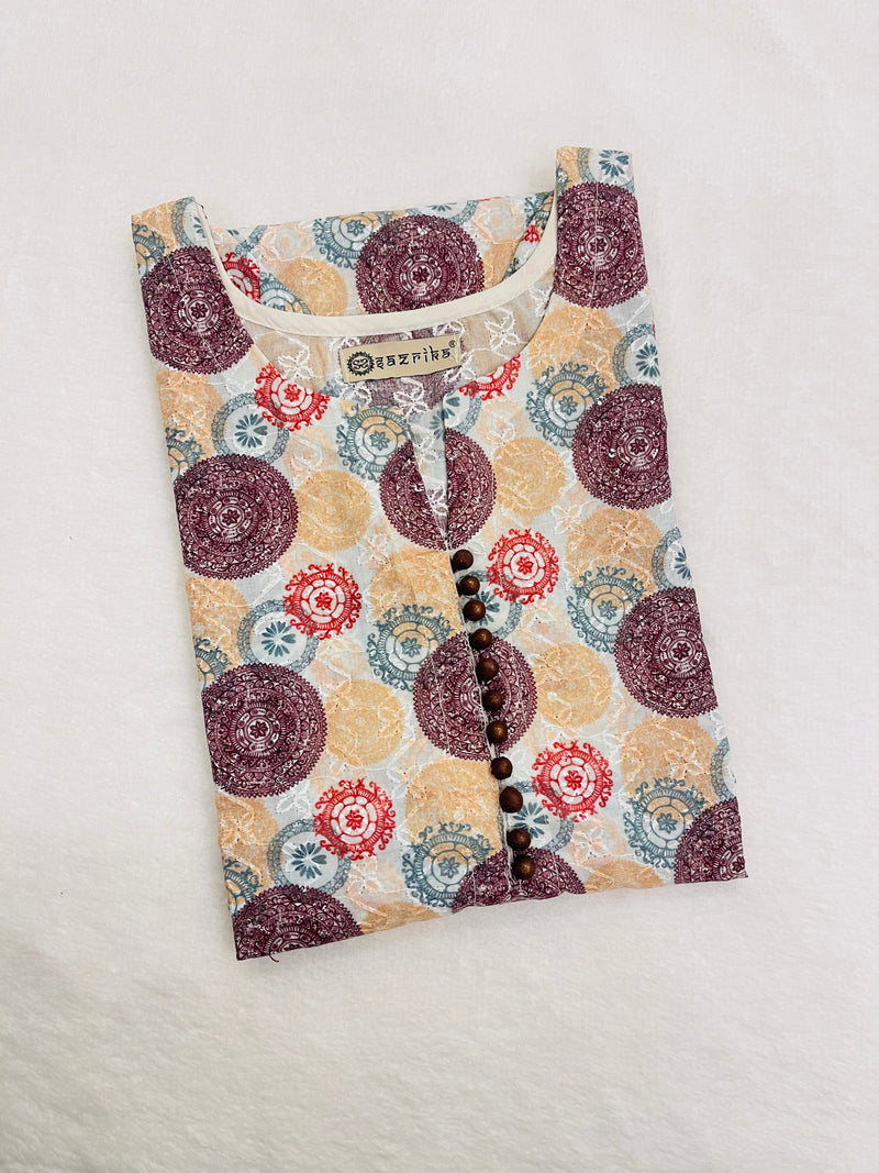 Kindness Embroidery Kurti
