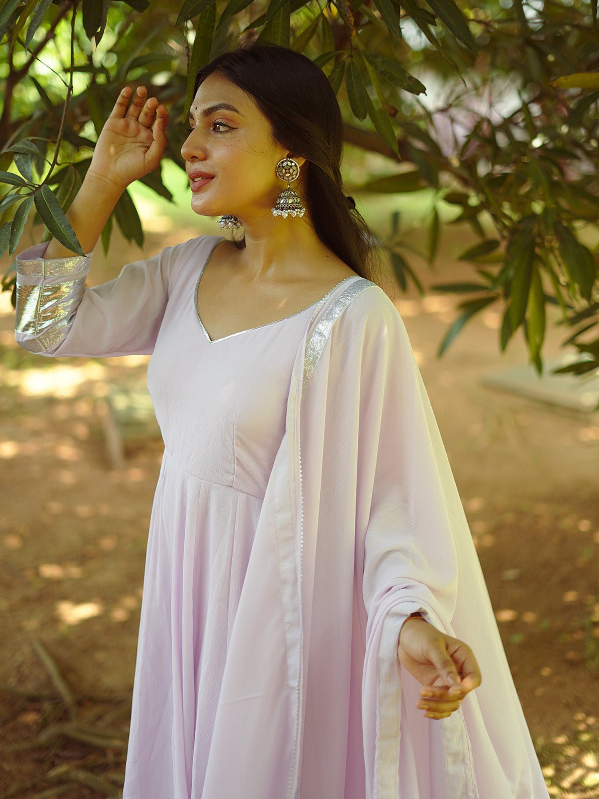 Seerat gotta work anarkali set