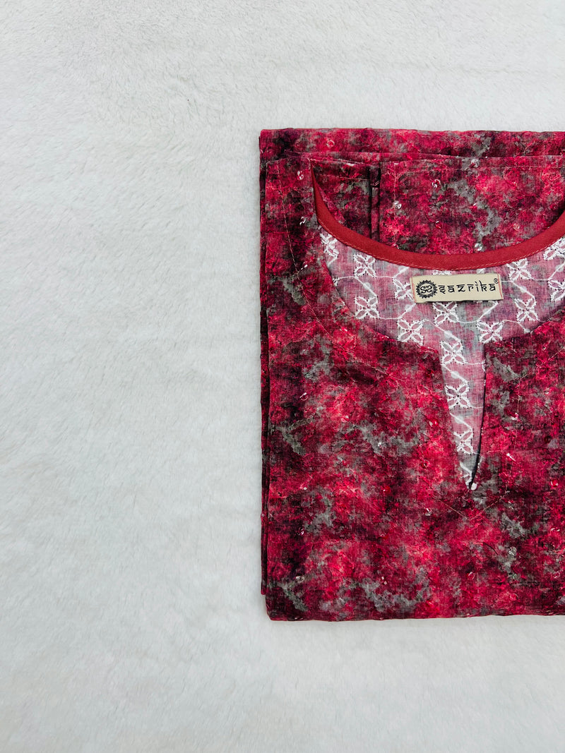 Candy Red Kurti