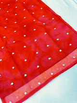 Maroon Organza Dyed Kurti
