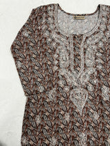 Dark Eyes Chikankari work kurti