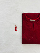 Bold And Beautiful Chikankari Kurti