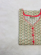 Autumn Semi Cotton Kurti
