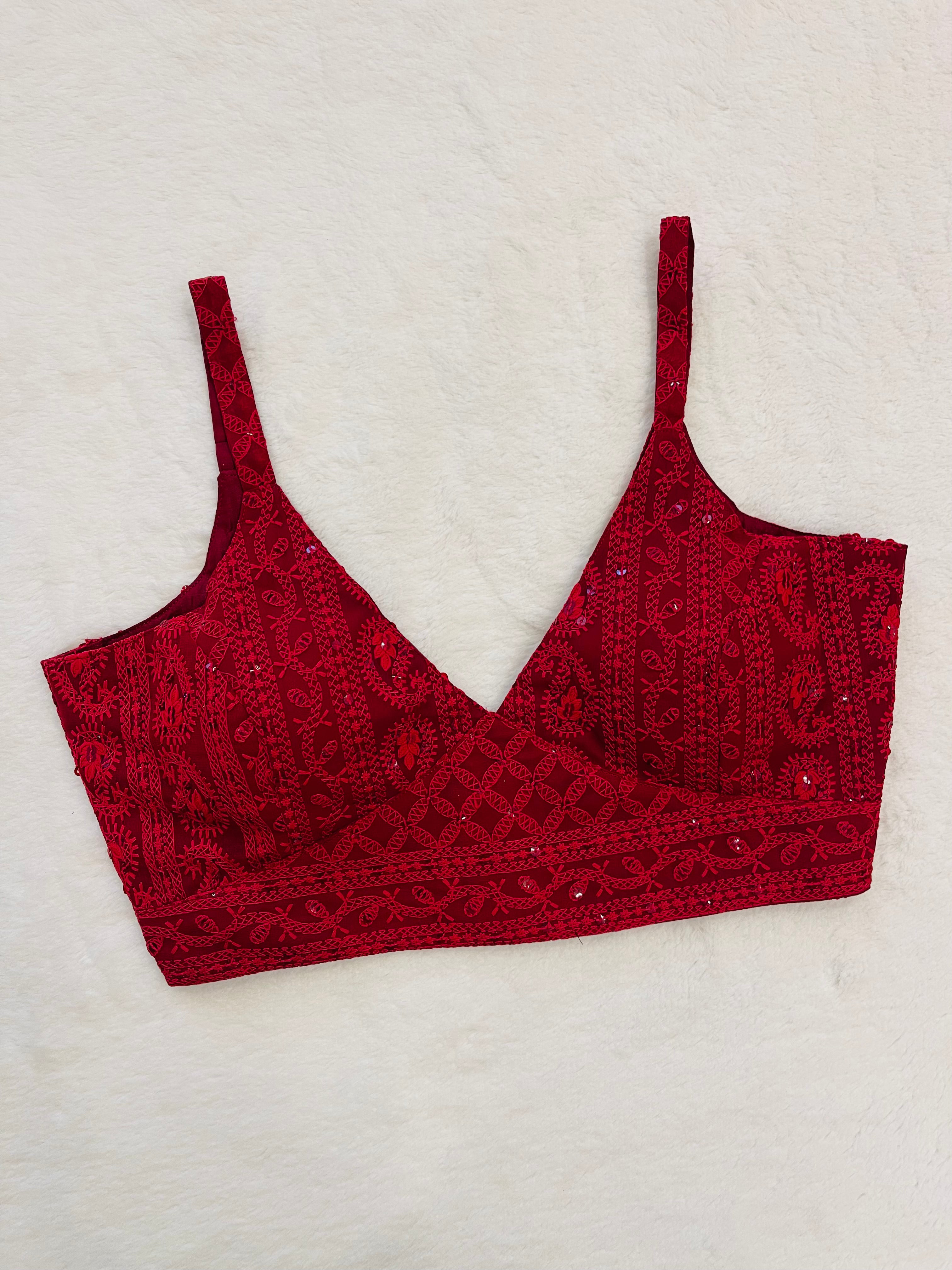 Maroon spaghetti Strap Blouse