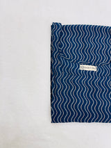 Navy Blue Chanderi Straight Kurti