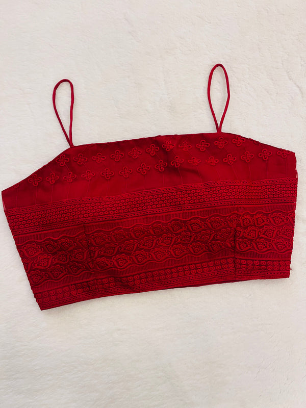 Maroon Noodle Strap Blouse