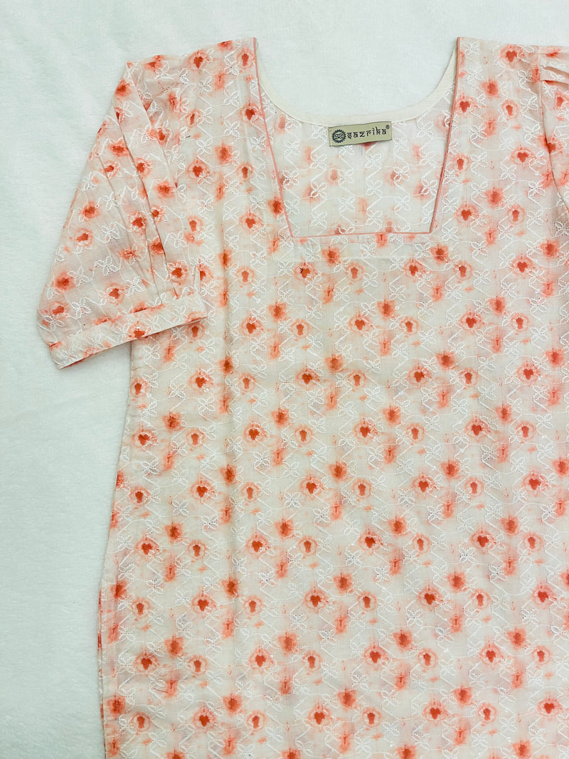 Cherry Embroidery Kurti