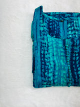 Rama green tie dye style gown