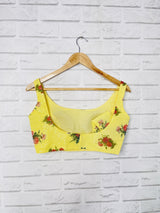 Yellow Sequnce Blouse