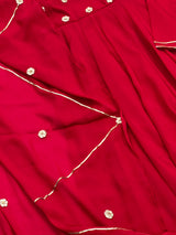 Dark Rani Pink gotta work anarkali gown