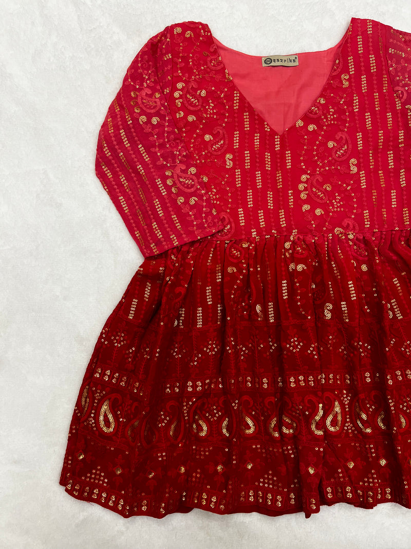 Mystic Red Tunic Top