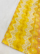 Yellow  Chanderi Straight Kurti