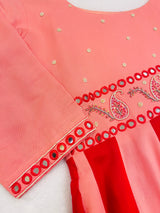Spectrum Handwork anarkali gown