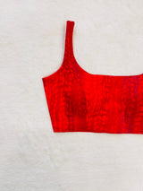 Reddish pink  Tie Dye Blouse