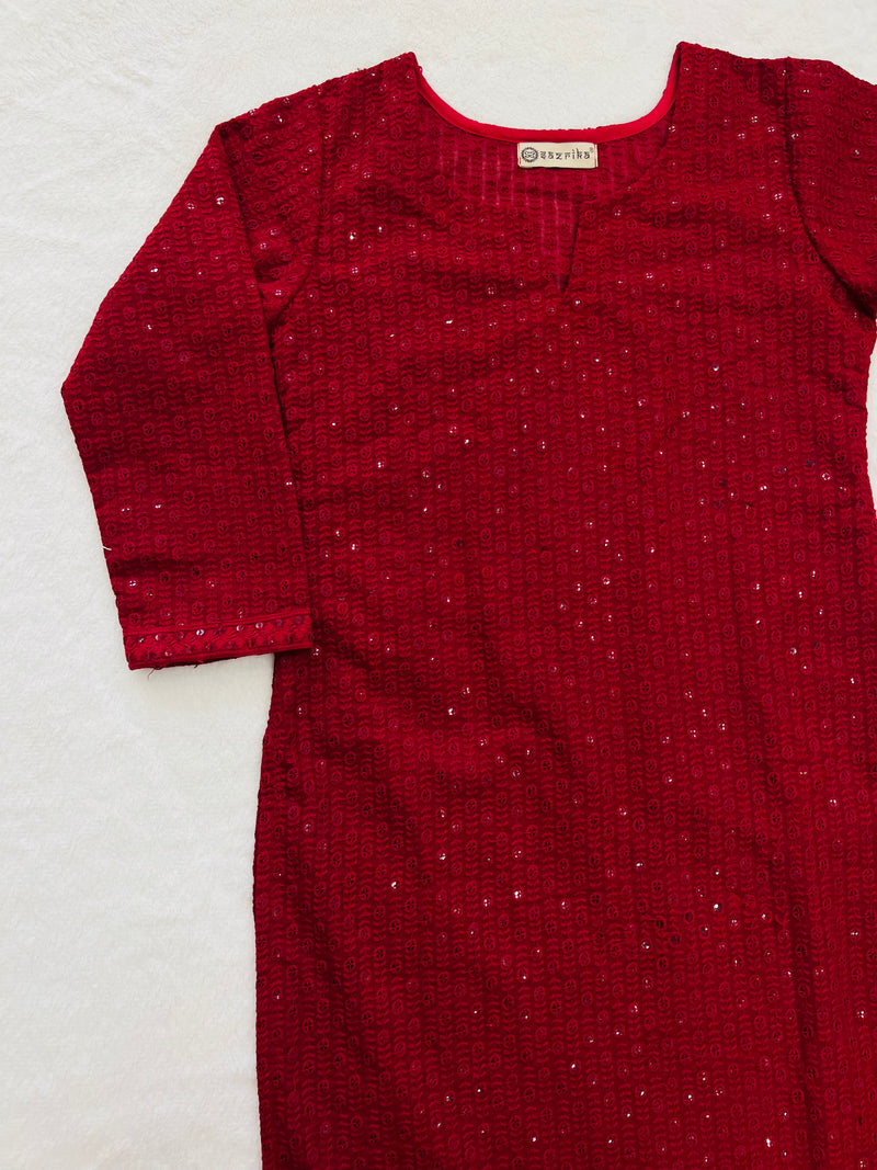 Bold And Beautiful Chikankari Kurti