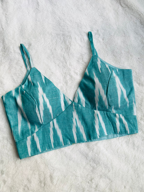 Ocean Eyes Ikkat Blouse