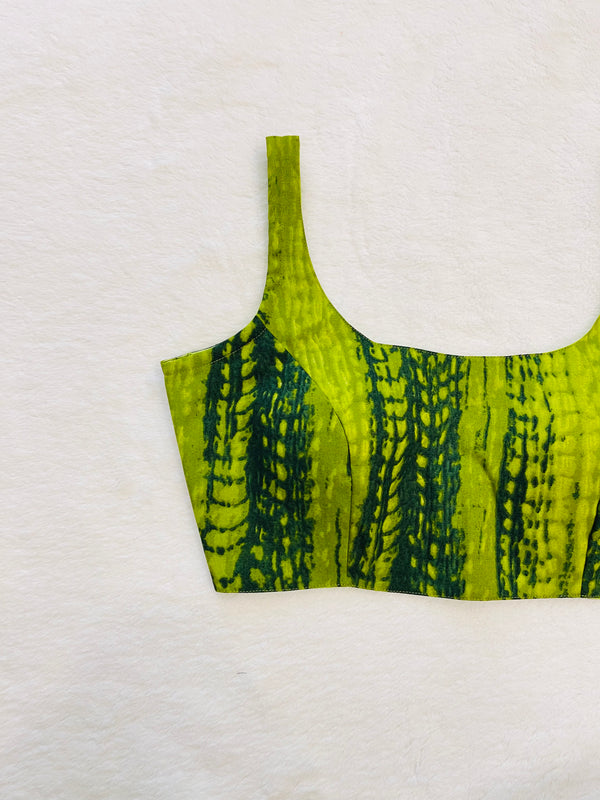 Green Tie Dye Blouse