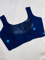 Navy Blue Bandhani Blousse