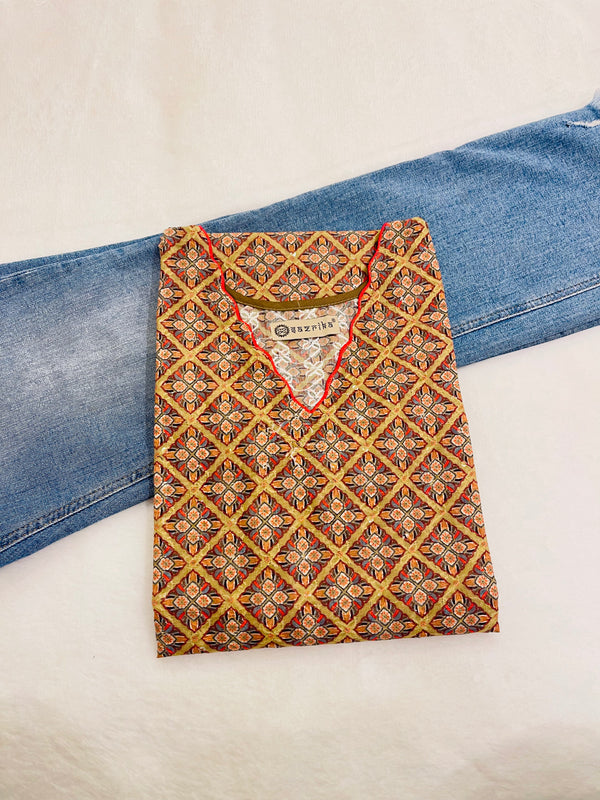 Pumpkin Patch  Kurti