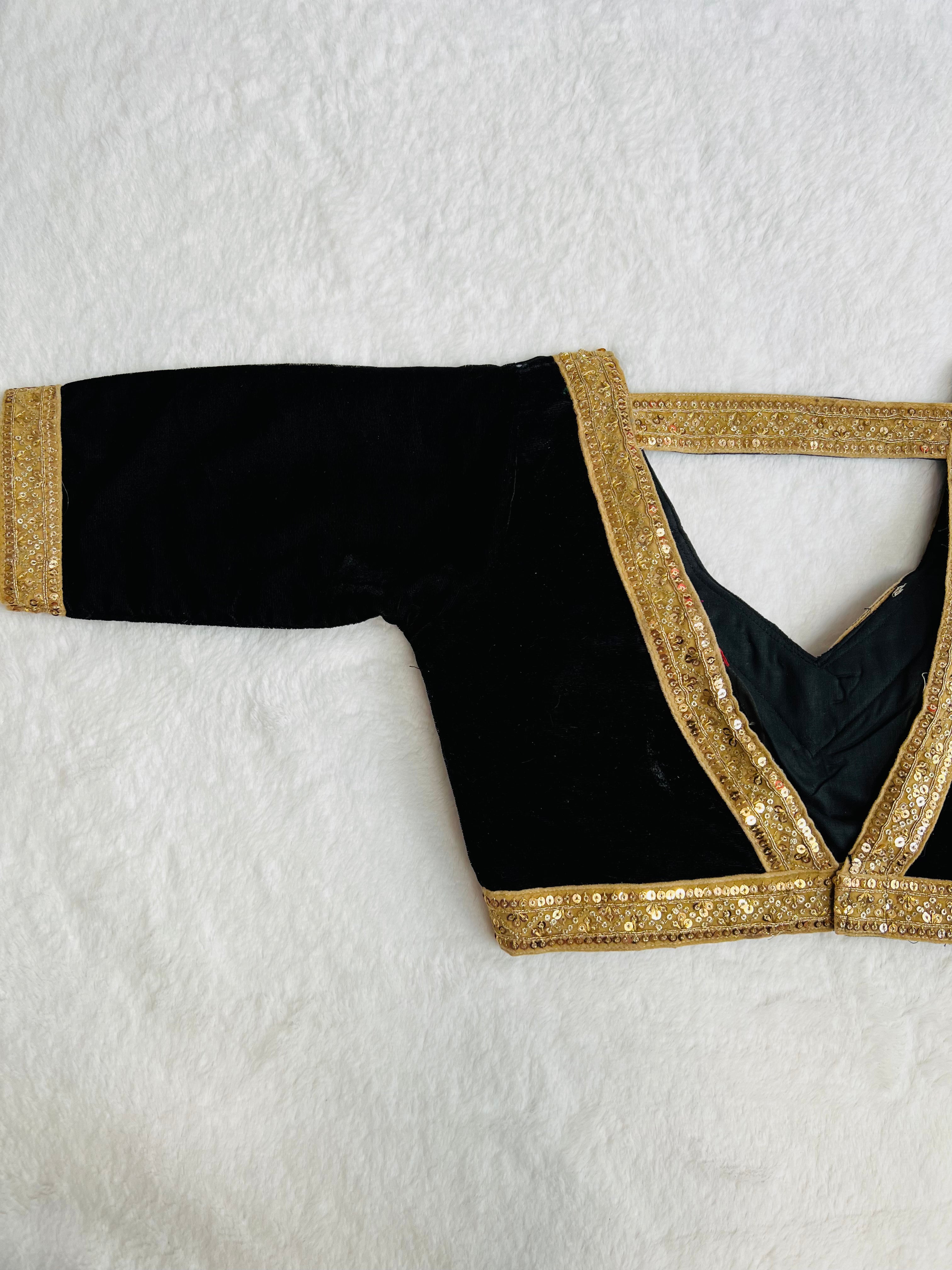 Black Velvet Blouse