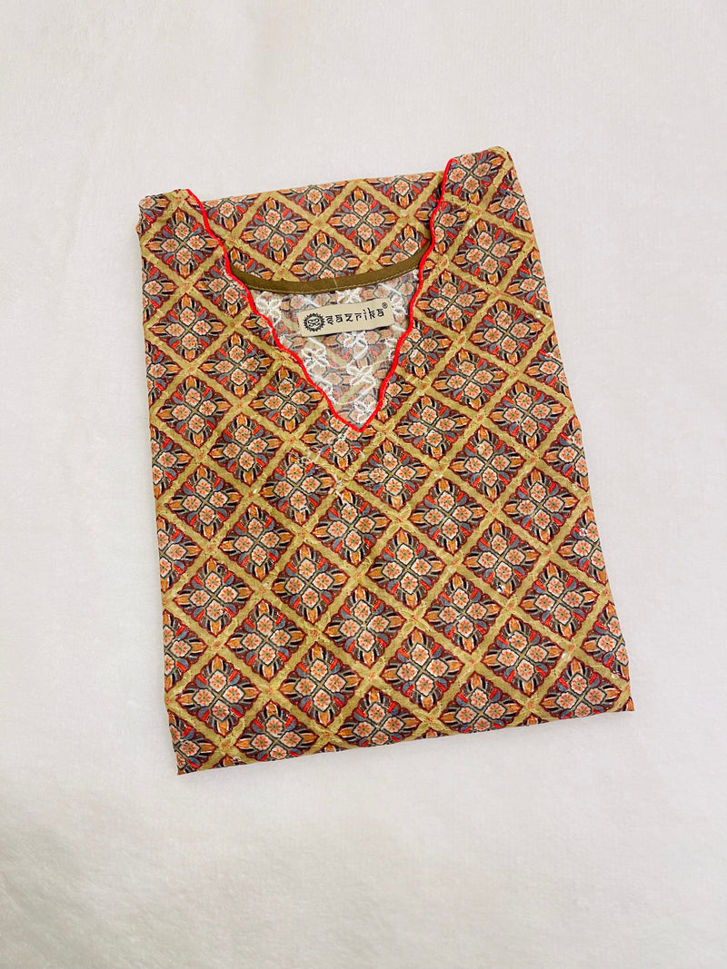 Pumpkin Patch  Kurti